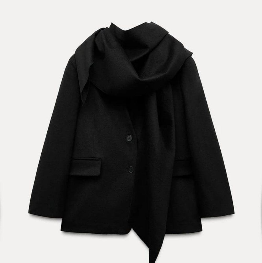ZARA BLACK WOOL BLAZER